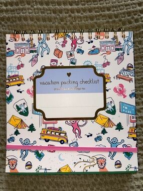 Roller Rabbit Vacation Packing Checklist Spiral Notebook